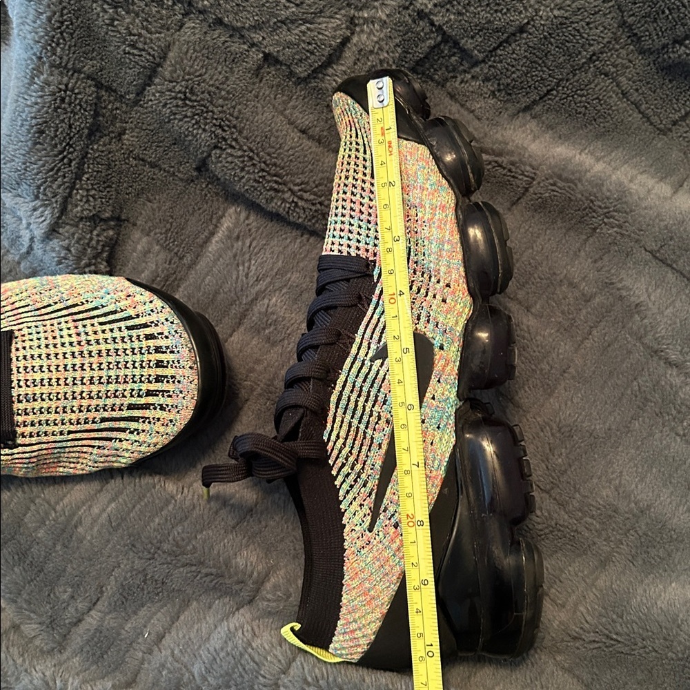 Nike Air Vapormax Flyknit Multicolor Knit Women’s Sneakers size 10.5 - Picture 9 of 9